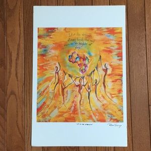 New without tag open edition Roxane Tracey print